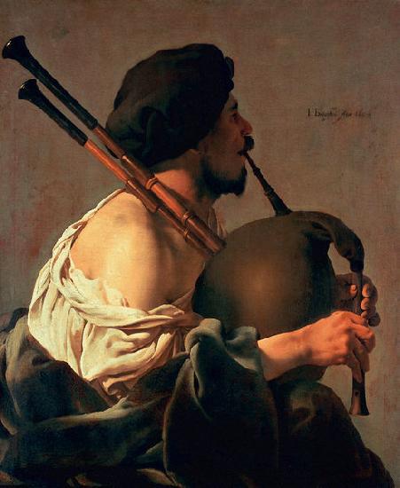 unknow artist The Bagpiper oil painting image